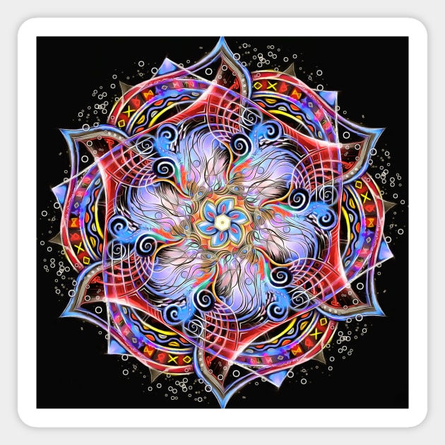 Mandala Strange Runes Sticker by Master Spektr